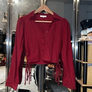 Red blouse